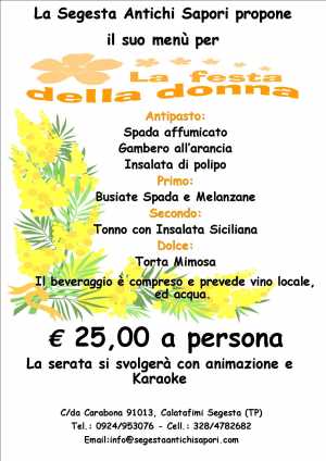  - Locandina per la festa della donne